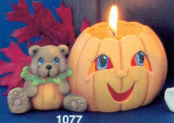pumpkin belly bear candle cup