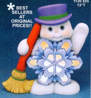 lg snowflake belly snowman