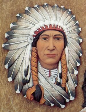 indian chief plaque indian chief plaque