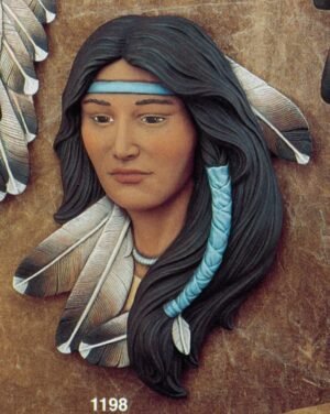 indian maiden plaque indian maiden plaque