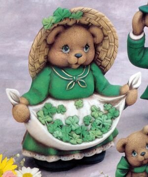 girl st pat's day bear
