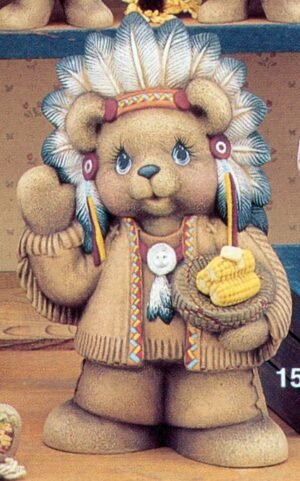 indian bear boy w/corn indian bear boy w/corn