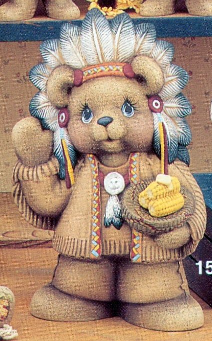 indian bear boy w/corn