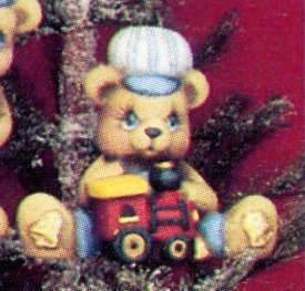 bear with train ornament
