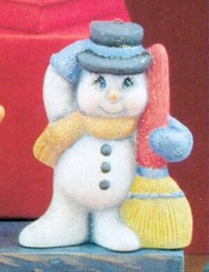 snowman with broom ornament snowman with broom ornament
