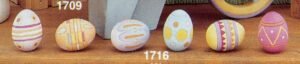 six decorated eggs six decorated eggs
