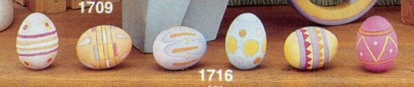 six decorated eggs six decorated eggs