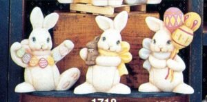 three easter bunnies three easter bunnies