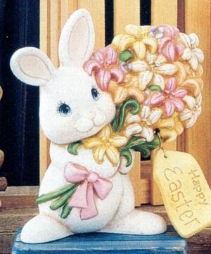 bunny with bouquet