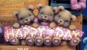 happy heart day bears
