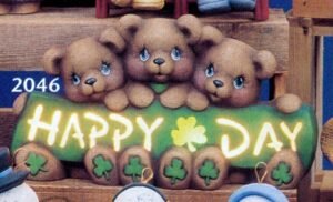happy shamrock day bears