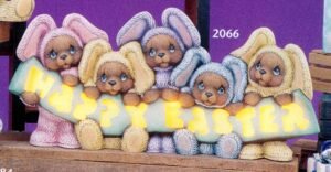 happy easter bunny bears