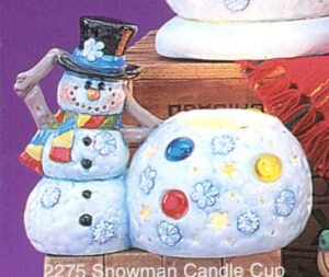 snowman candle cup snowman candle cup