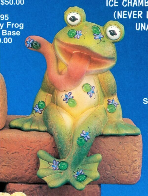 sitting hungry frog