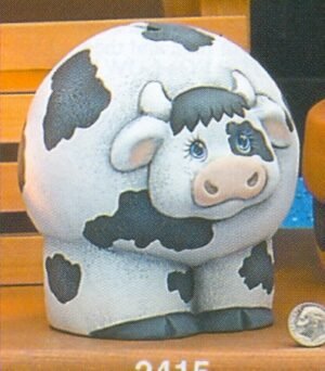 large round cow