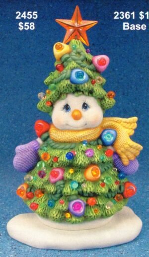 christmas tree snowman