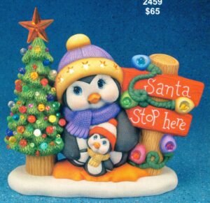 santa stop here penguins santa stop here penguins