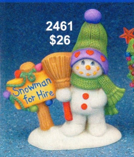 small snowman for hire