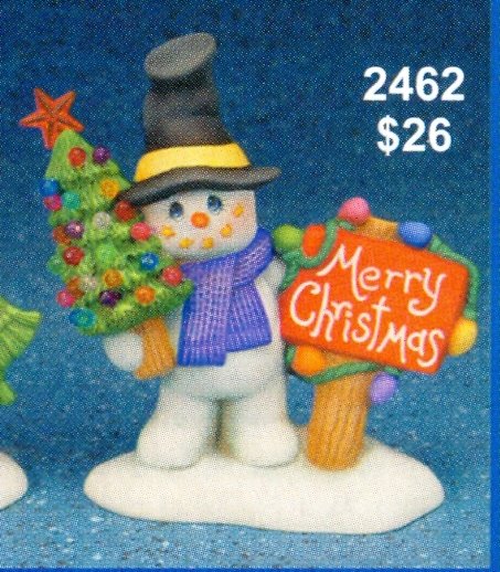 small merry xmas snowman