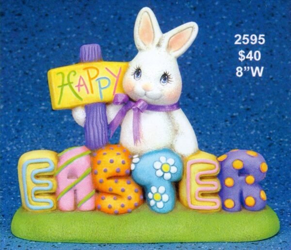 small happy easter bunny