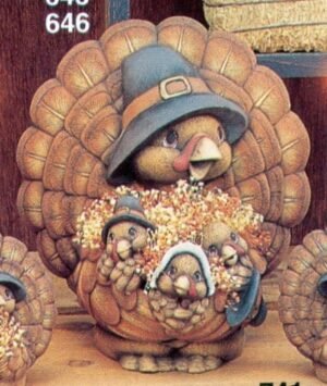 pilgrim turkey w/babies pilgrim turkey w/babies